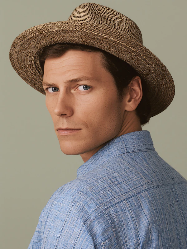 Man in Straw Hat