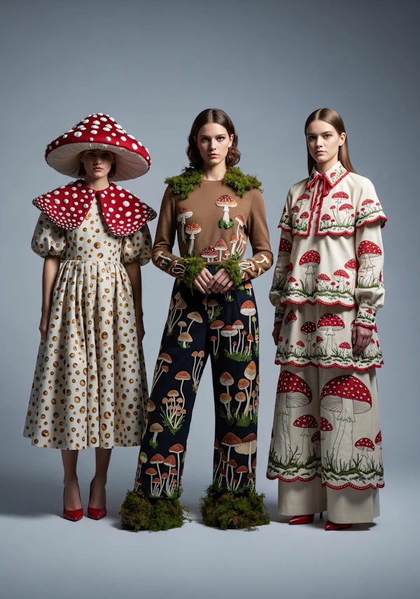 Mushroom Fashion Trio