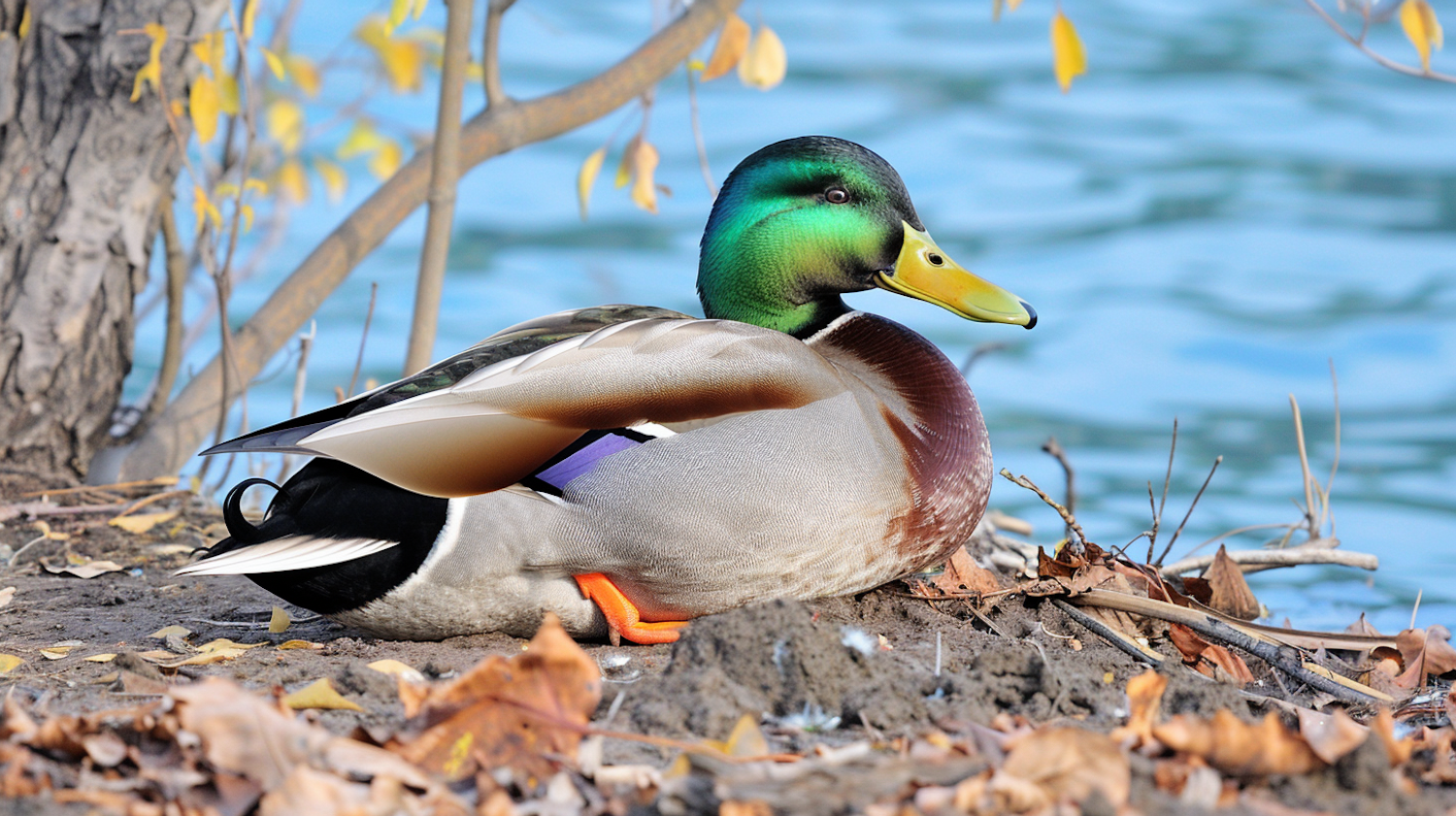 Mallard Duck by the Water