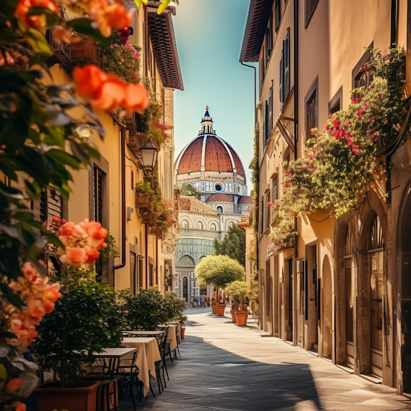 Sunlit Renaissance Cathedral Vista