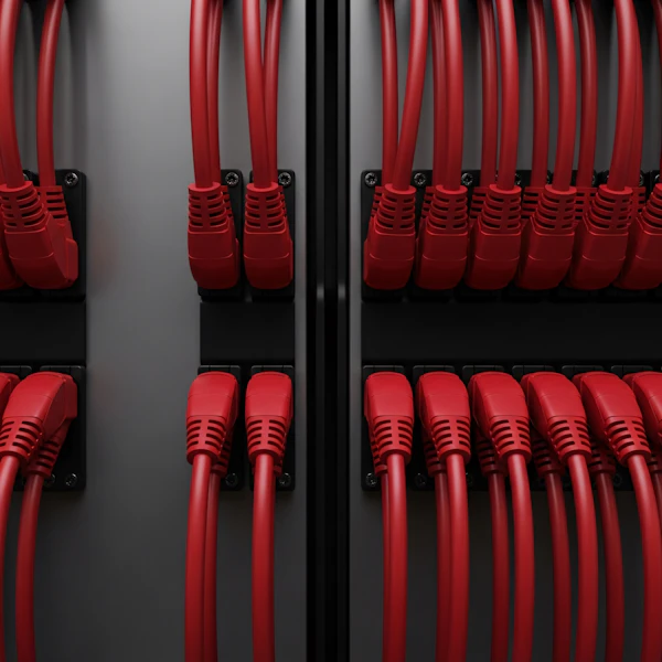 Server Rack Close-Up