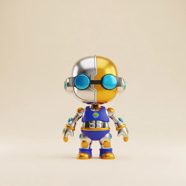 Colorful Robot Character
