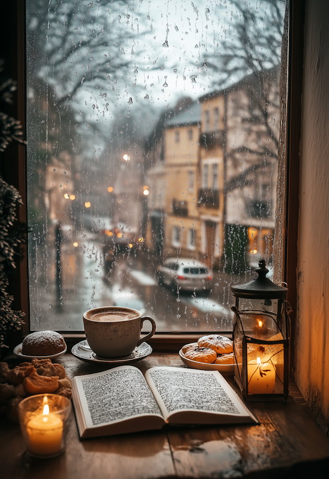 Cozy Rainy Day by the Window