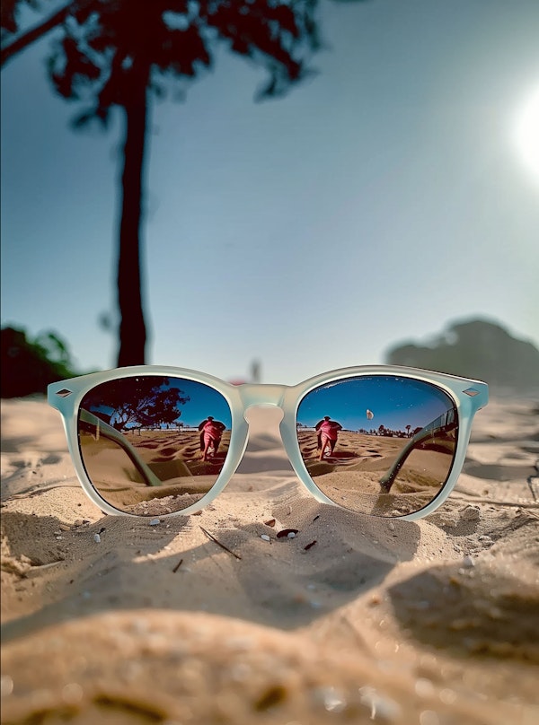 Beach Reflection in Sunglasses