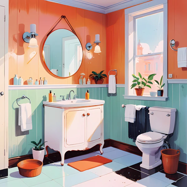 Retro Bathroom Design
