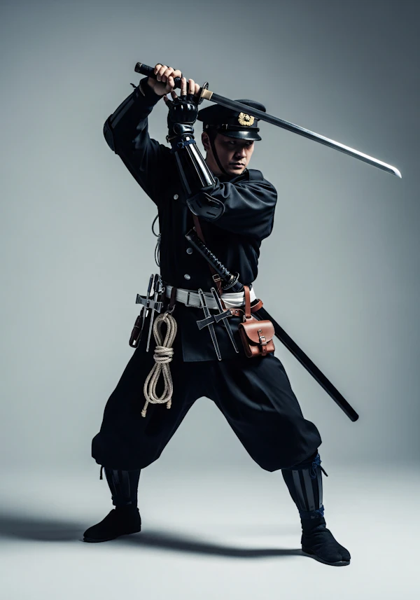 Samurai-Inspired Portrait