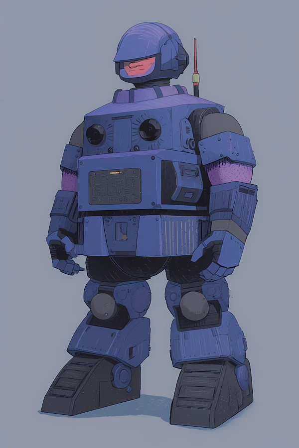 Stylized Robot Illustration