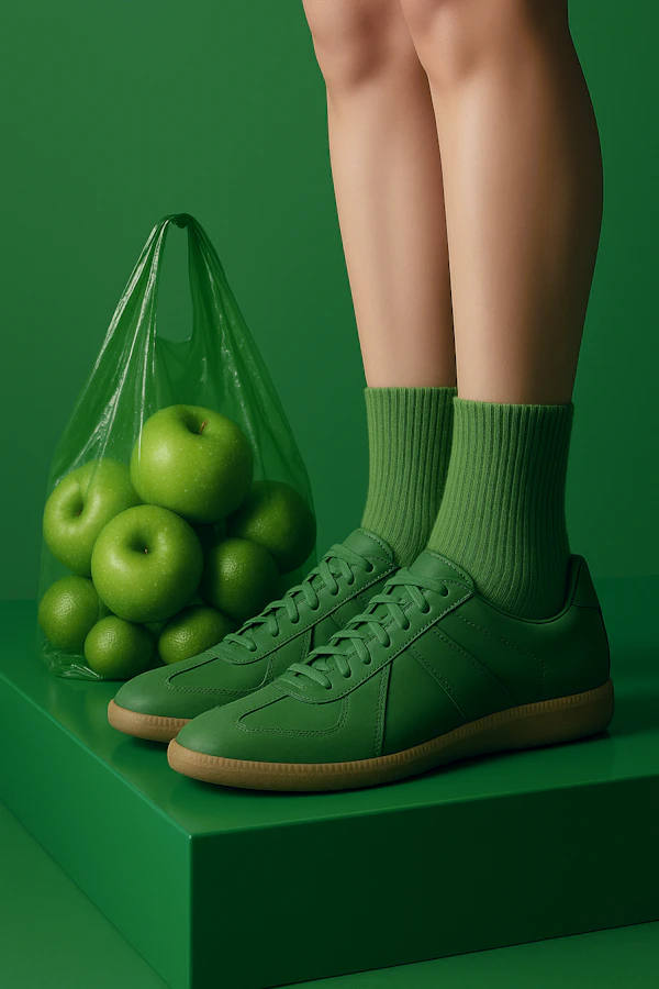 Green Sneakers Aesthetic