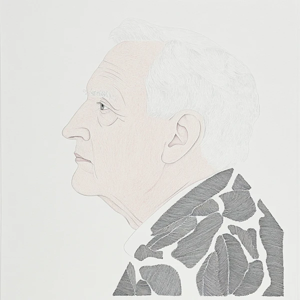 Elderly Man Illustration