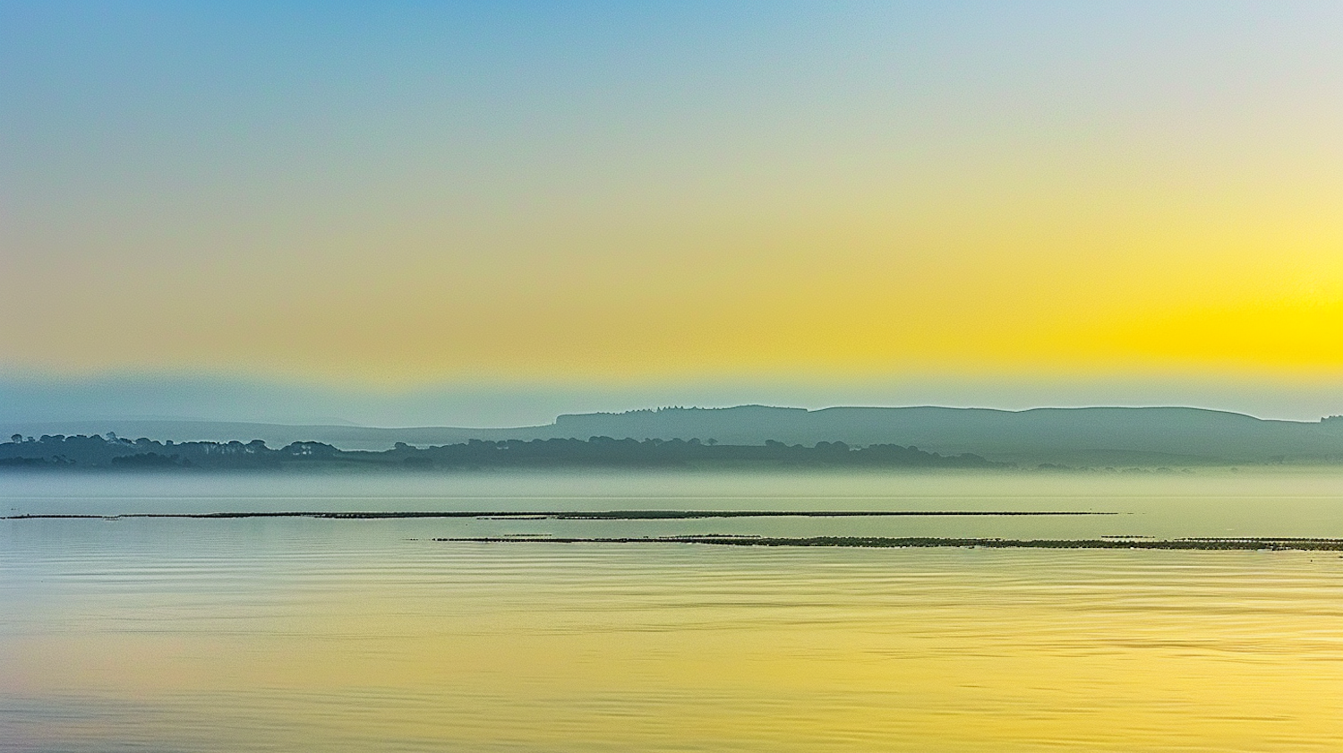 Serene Landscape at Sunrise/Sunset