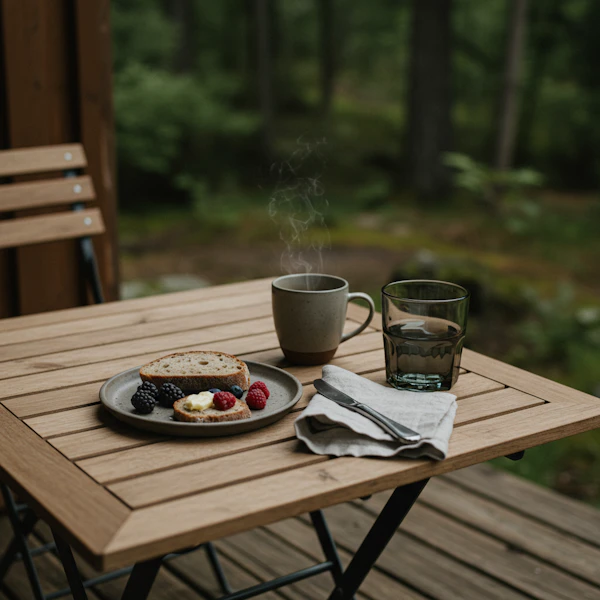 Forest Breakfast Scene