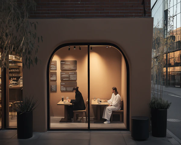 Cozy Cafe Conversation