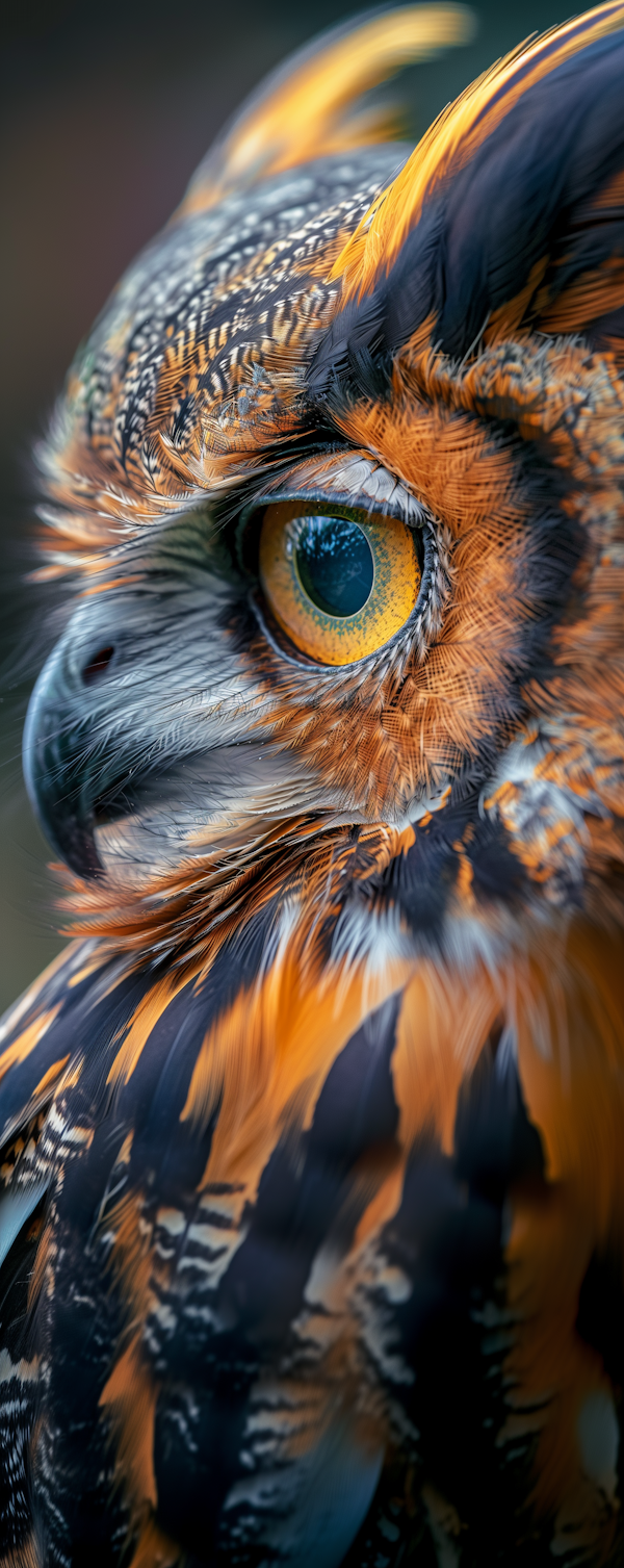 Majestic Owl Close-Up