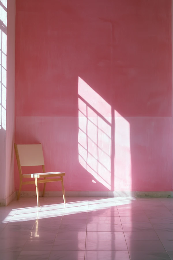 Minimalist Pink Room