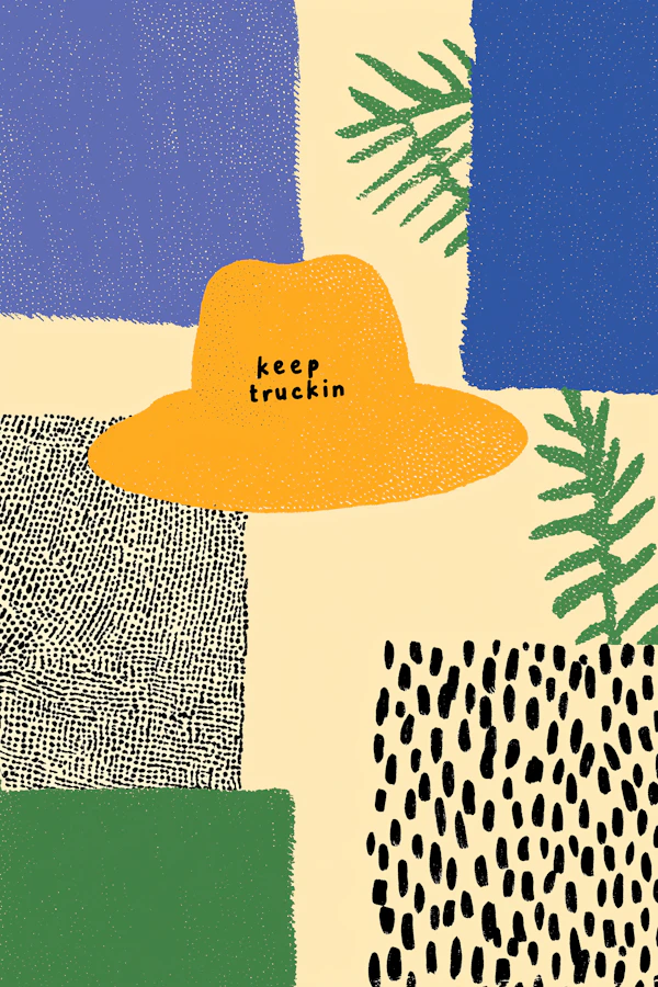 Abstract Hat Illustration