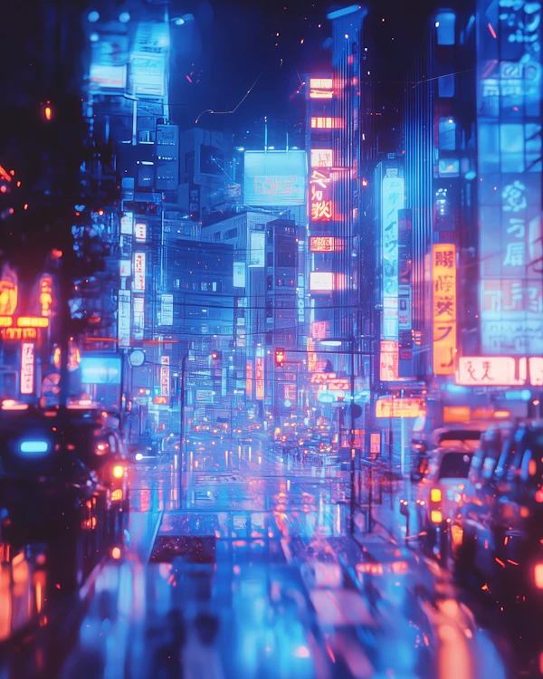 Cyberpunk Night Scene