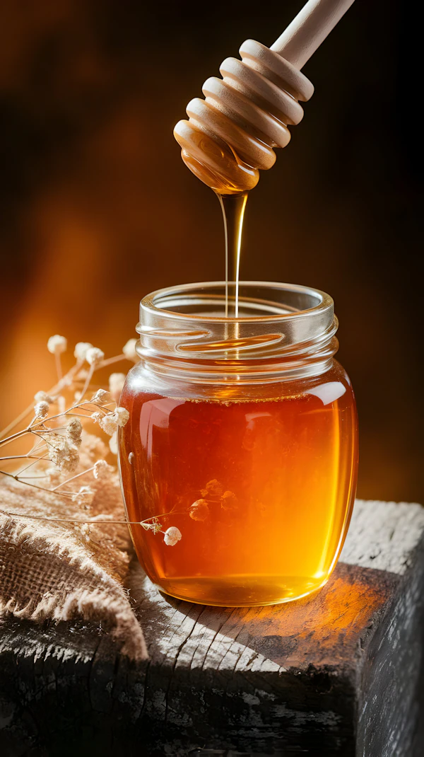 Golden Honey Jar
