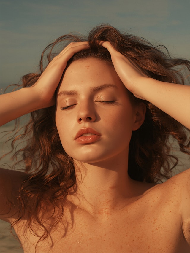 Serene Outdoor Portrait