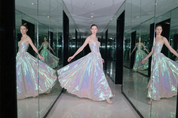 Elegant Gown Reflection