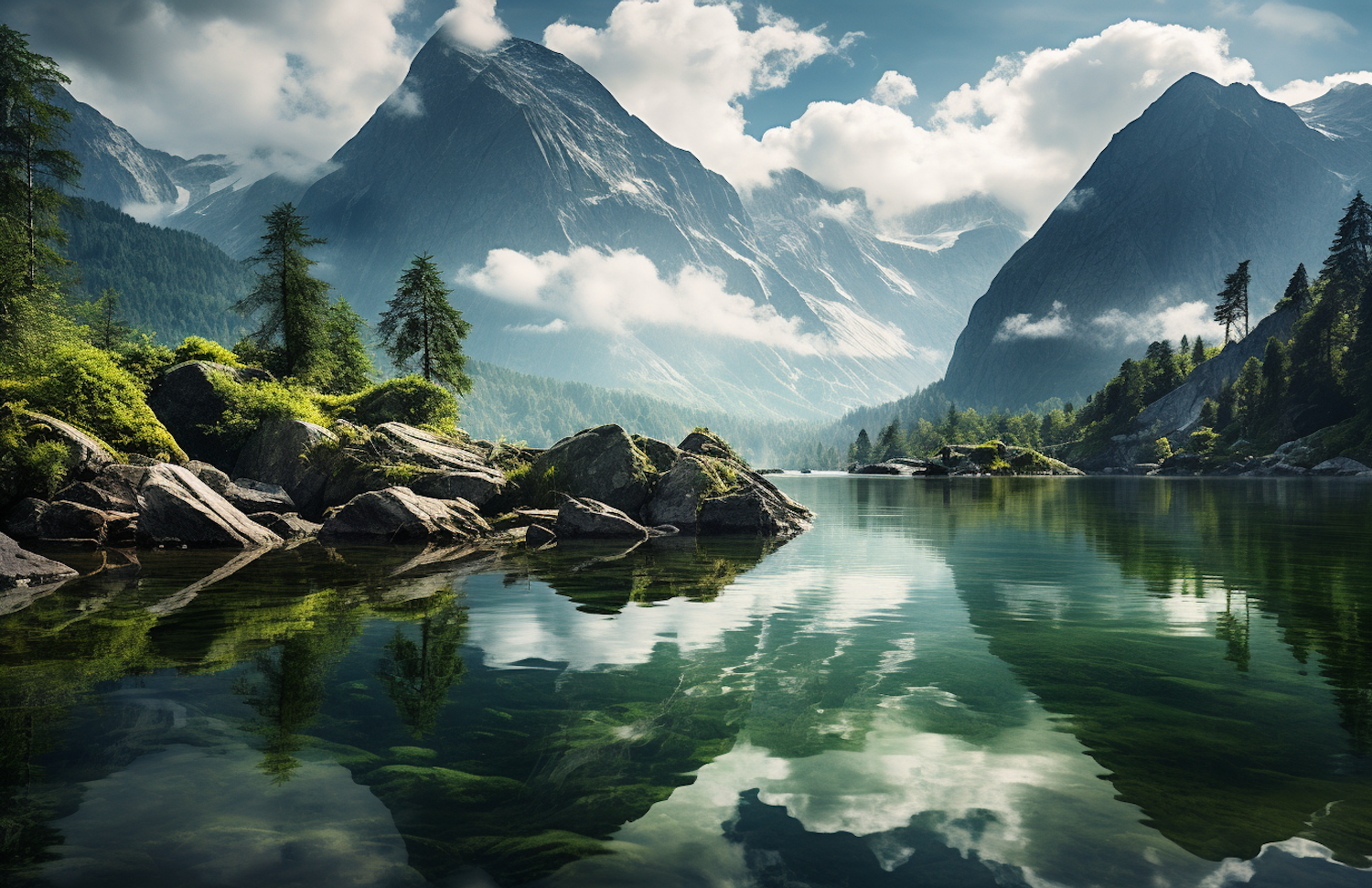 Alpine Serenity Lake