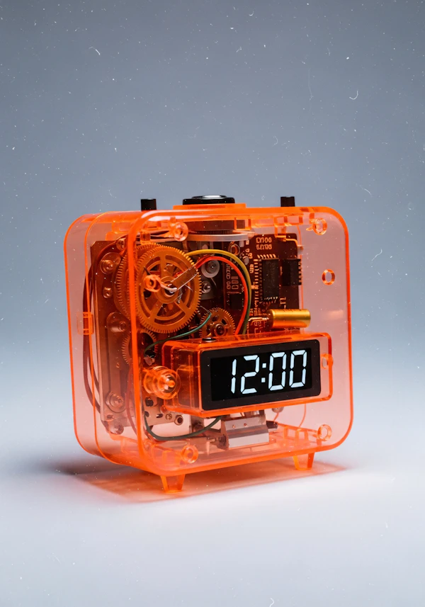 Transparent Digital Clock