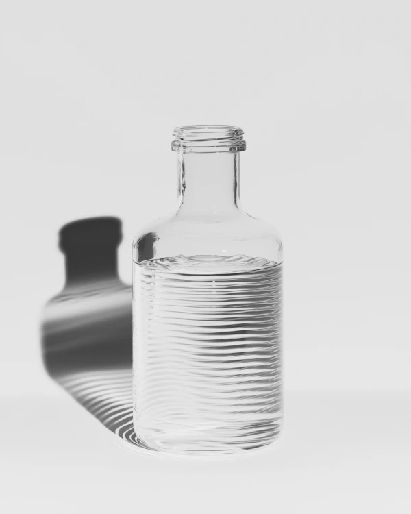 Glass Bottle and Shadow
