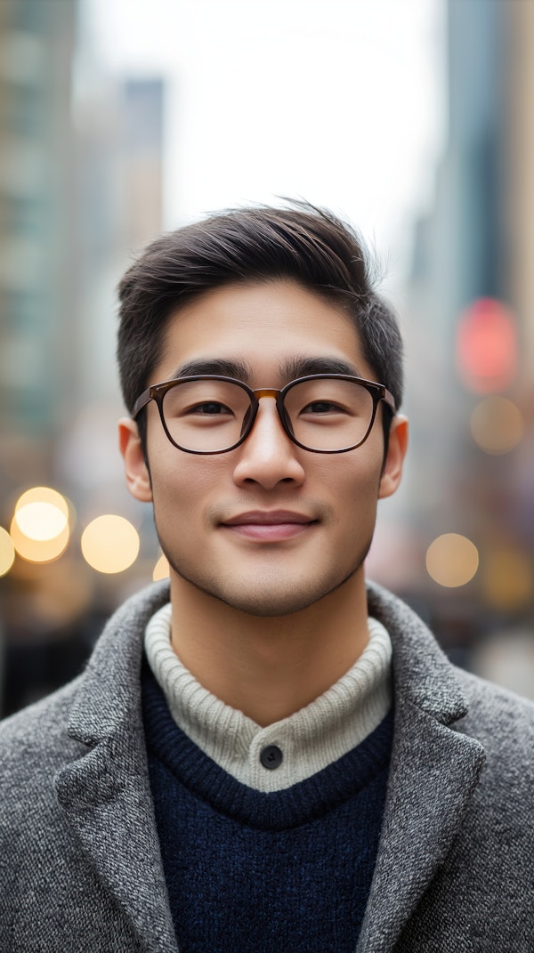 Young Man in Urban Setting