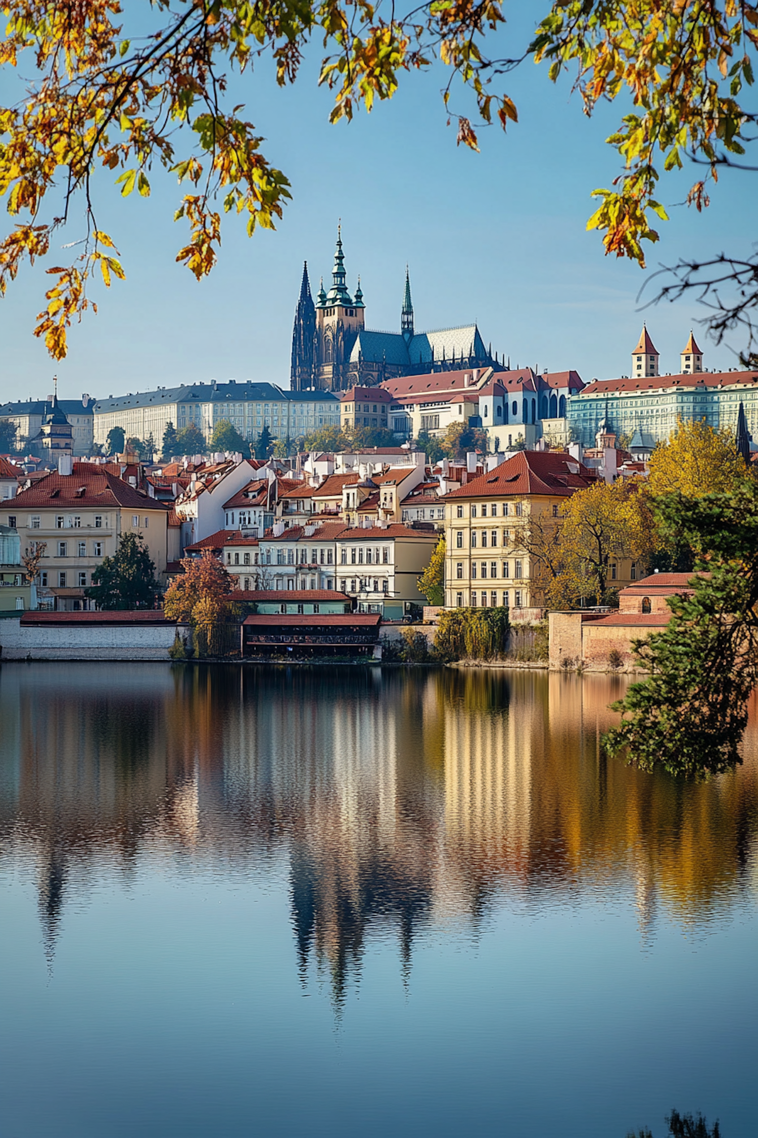 Serene Cityscape Reflection