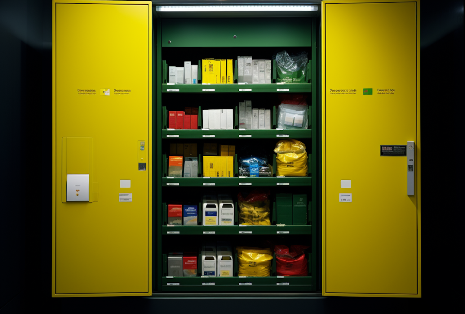 Organized Industrial Safety Storage Cabinet