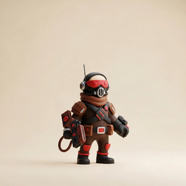 Futuristic 3D Character