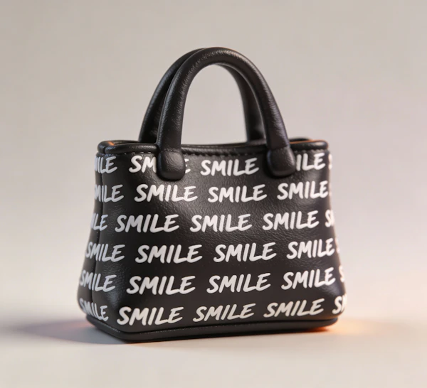 Glossy Black Handbag