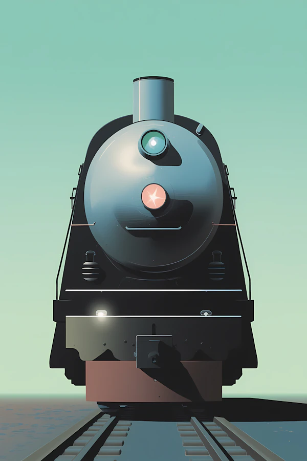 Stylized Steam Locomotive