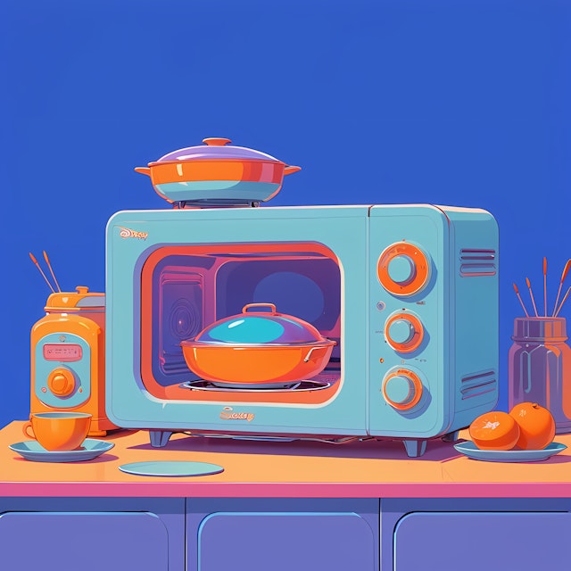 Retro Kitchen Scene