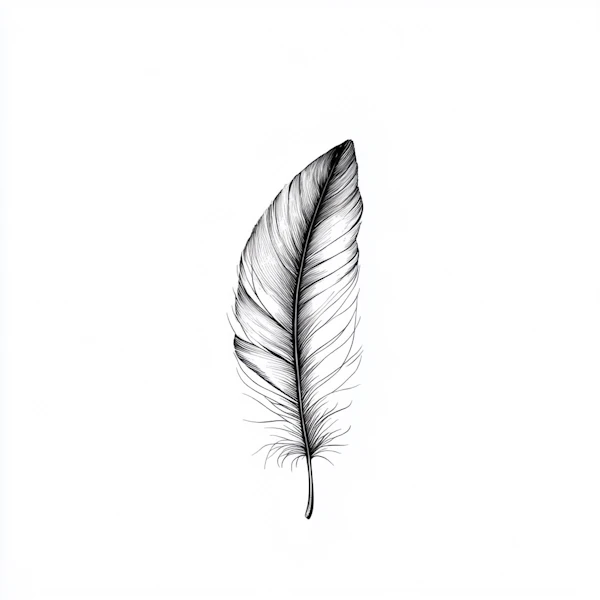 Intricate Feather Art