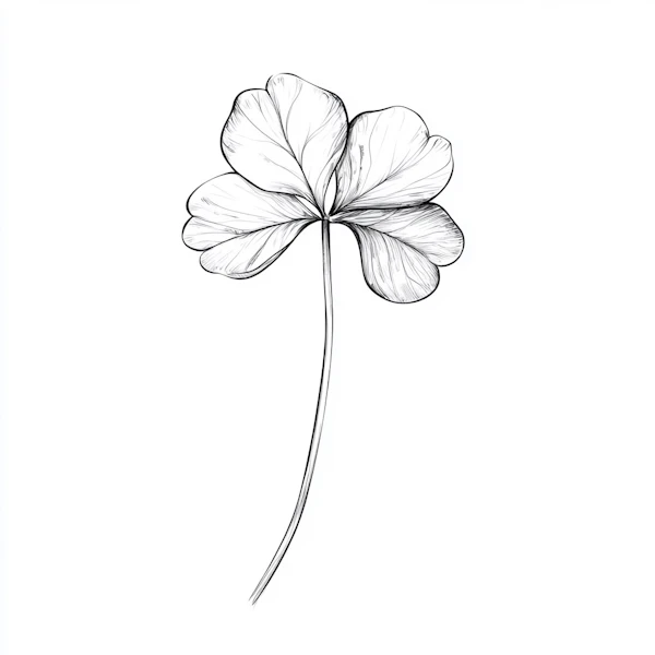 Minimalist Clover Art