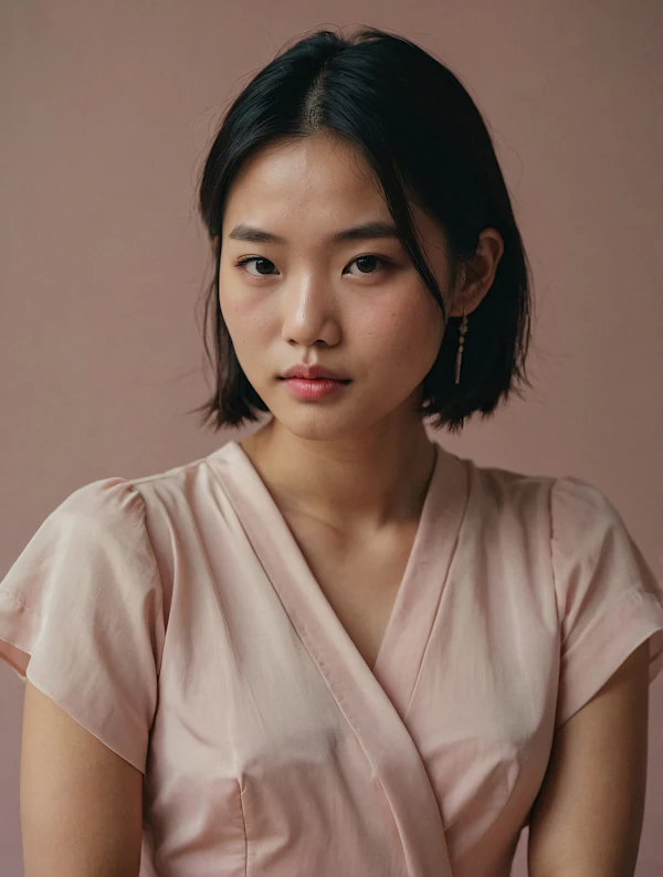 Serene Portrait of a Young Woman