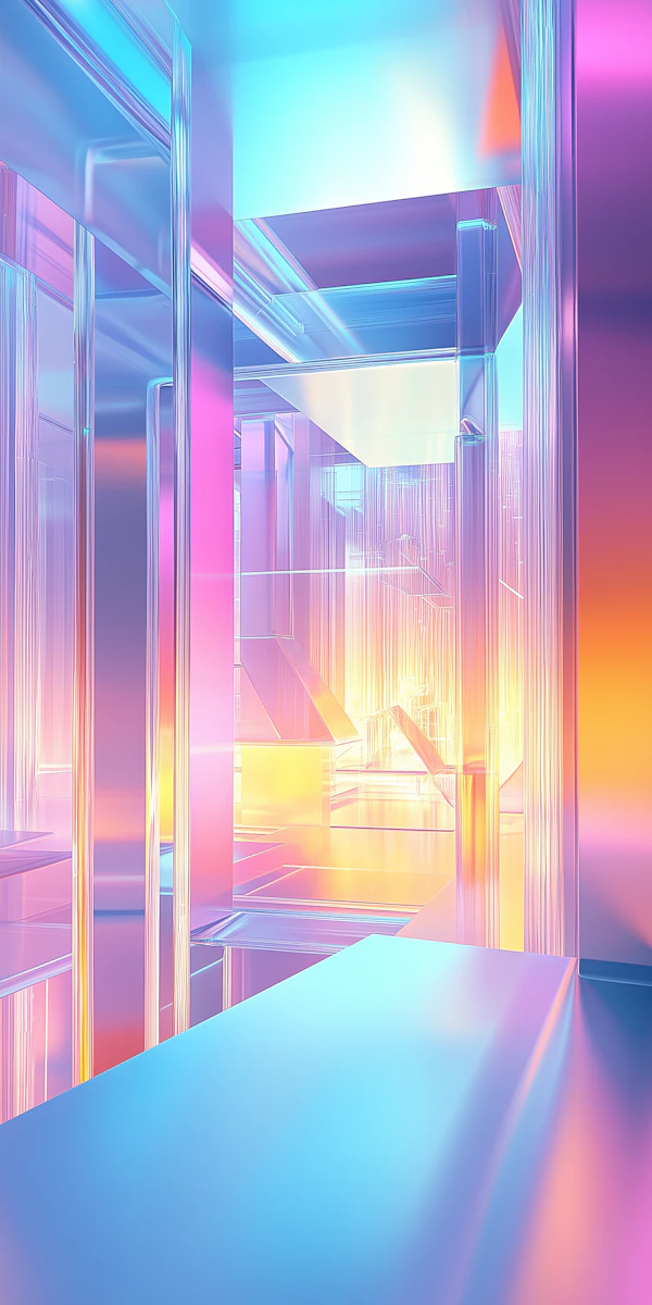 Futuristic Neon Maze
