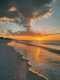 Serene Sunset at the Beach