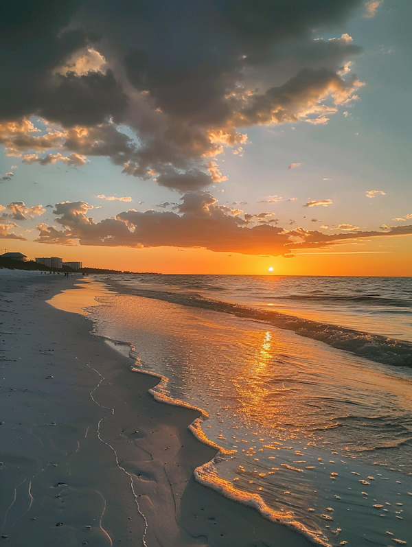 Serene Sunset at the Beach