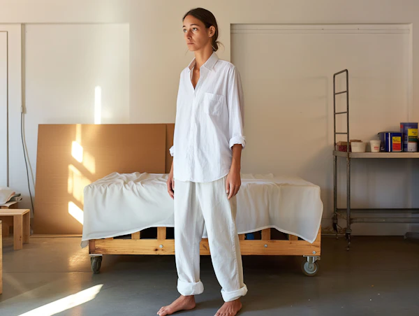 Contemplative Woman in Tranquil Indoor Setting