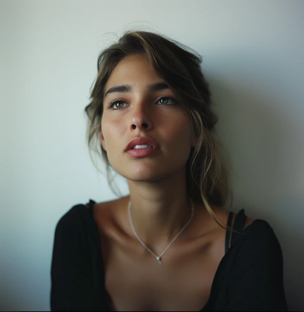 Contemplative Woman Portrait