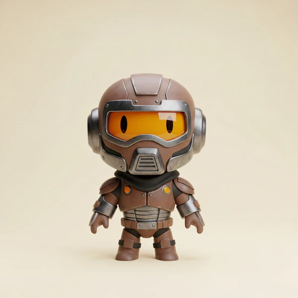 Futuristic Armor Figurine