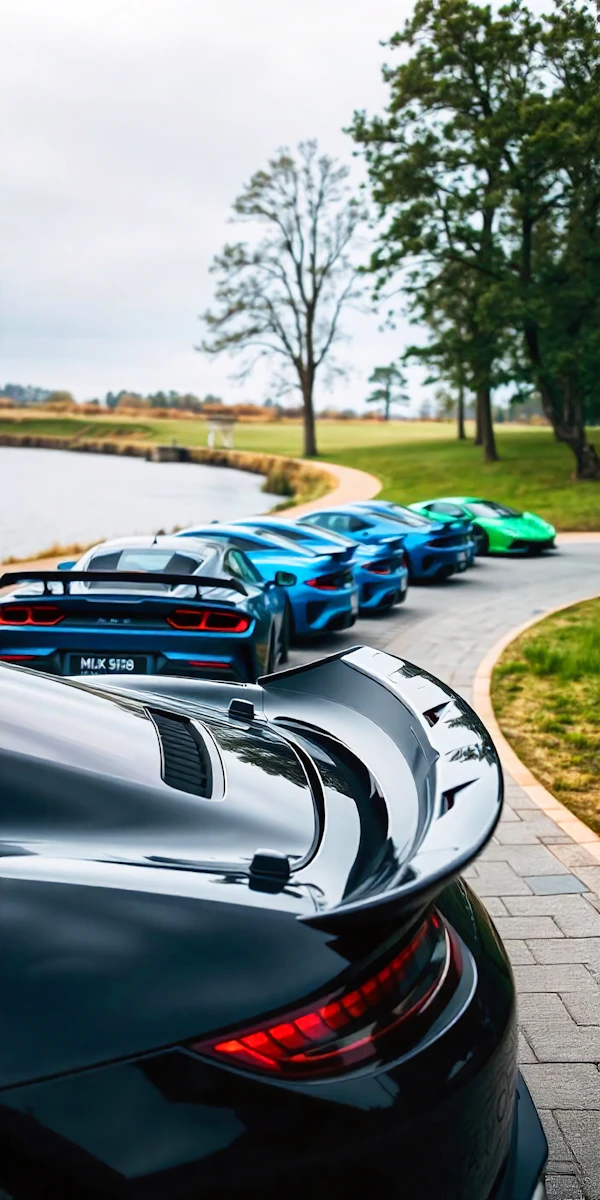 High-Performance Sports Cars by Water