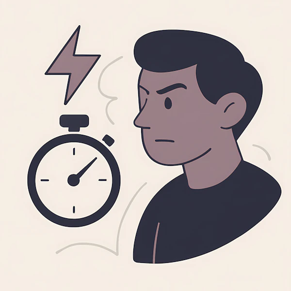 Stylized Focused Person