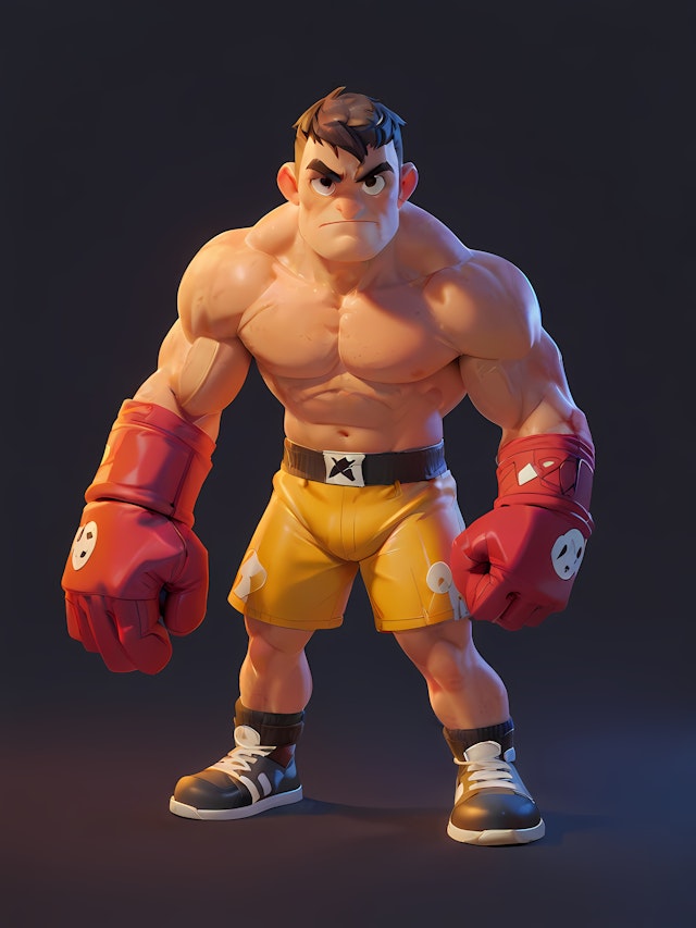 3D Boxer Character