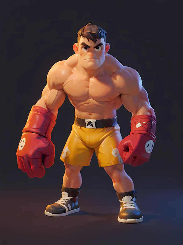 3D Boxer Character