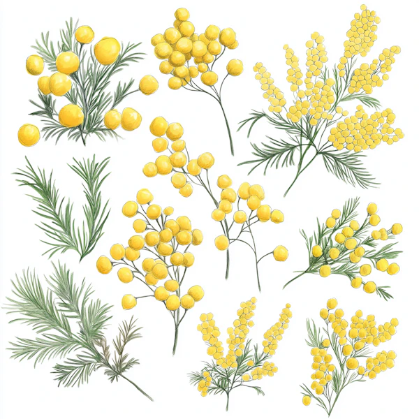 Mimosa Botanical Art