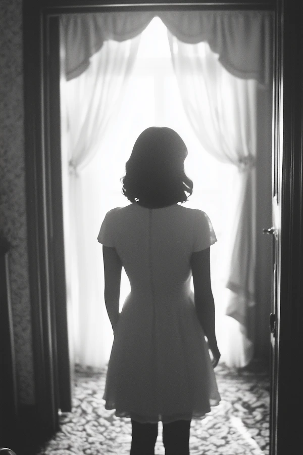 Silhouette of Woman in Doorway