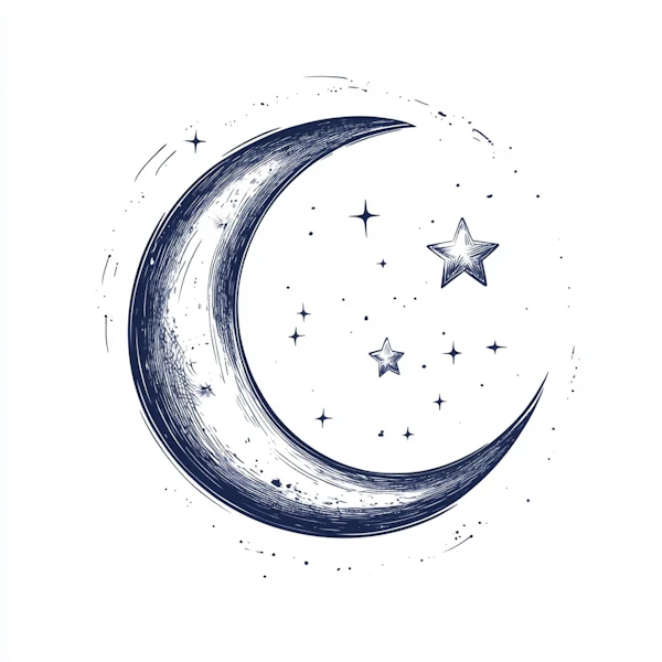 Crescent Moon Art
