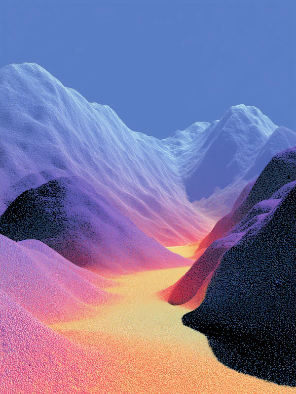 Surreal Colorful Valley
